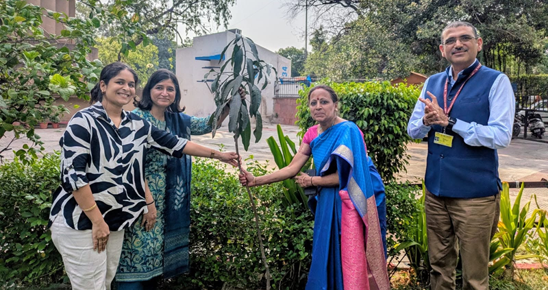 A tree plantation programme organized at IRFC